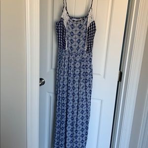 Patterned maxi dress XL